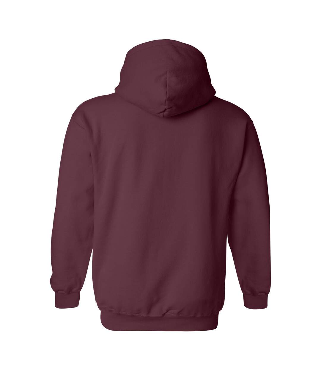 Sweat À Capuche Homme Bordeaux Foncé Gildan-2