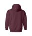 Sweat À Capuche Homme Bordeaux Foncé Gildan-2