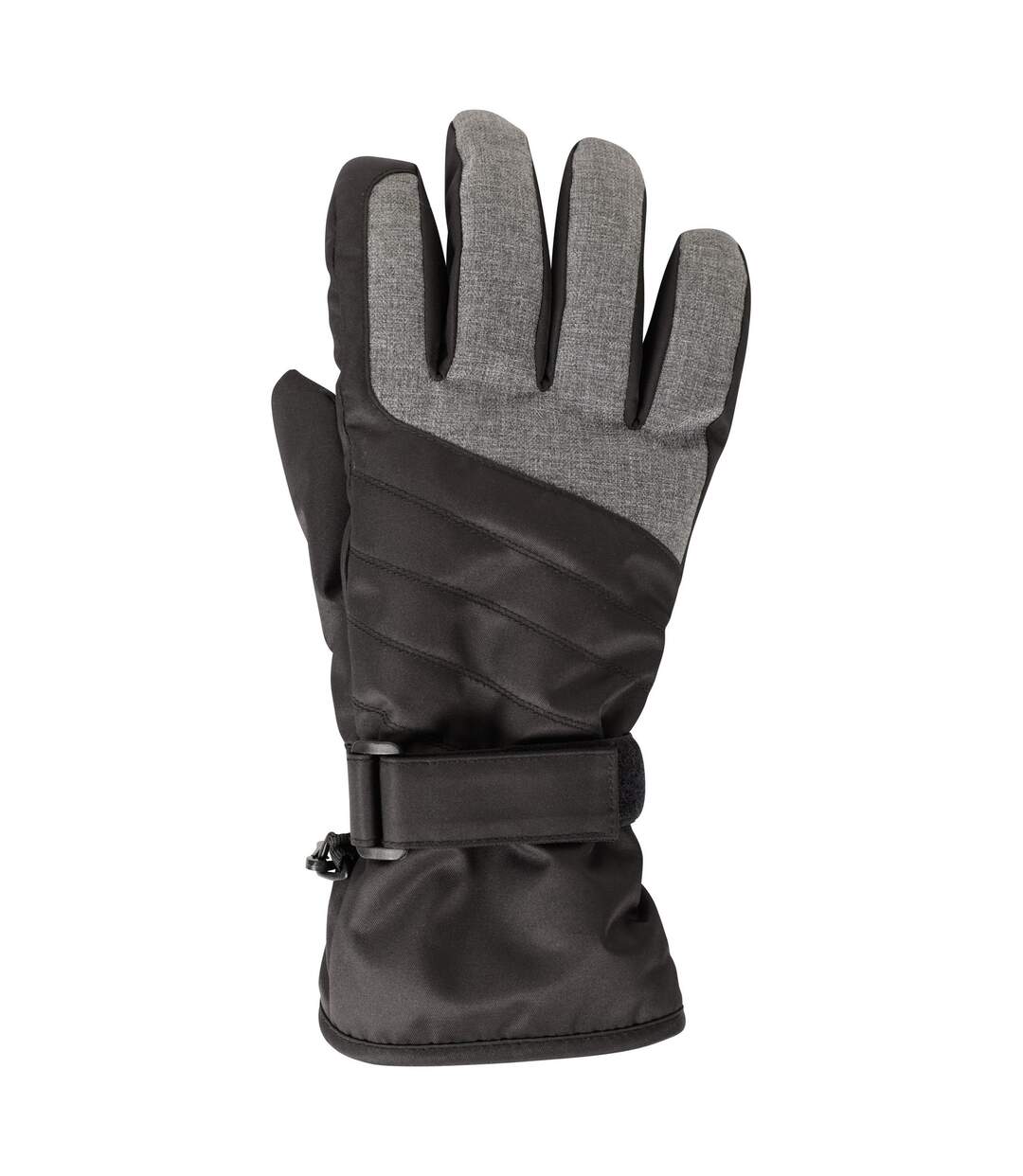 Womens/ladies Glide Waterproof Ski Gloves Jet Black Mountain Warehouse-1