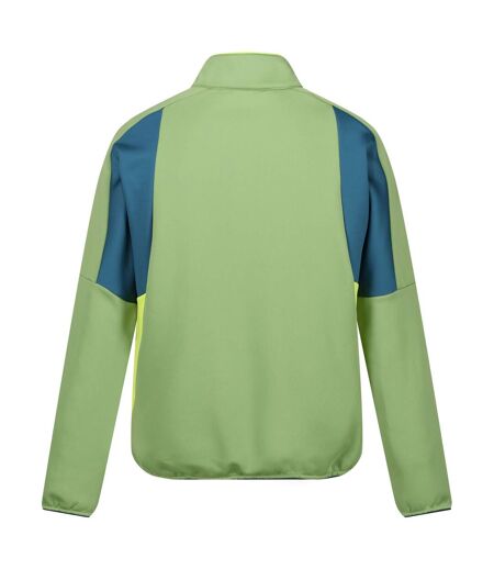 Mens yare viii full zip jacket piquant green/moroccan blue/citron lime Regatta