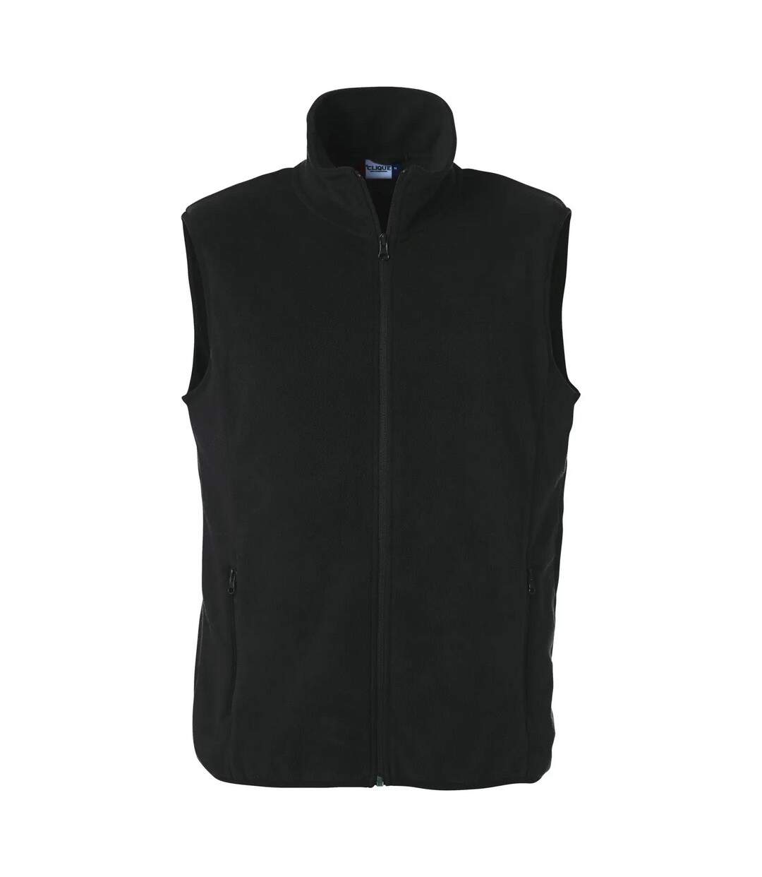 Mens Basic Polar Fleece Gilet Black Clique-1
