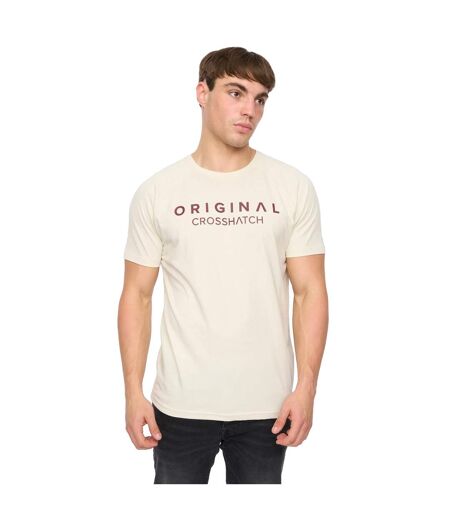 Mens Chantlars T-shirt Off White Crosshatch