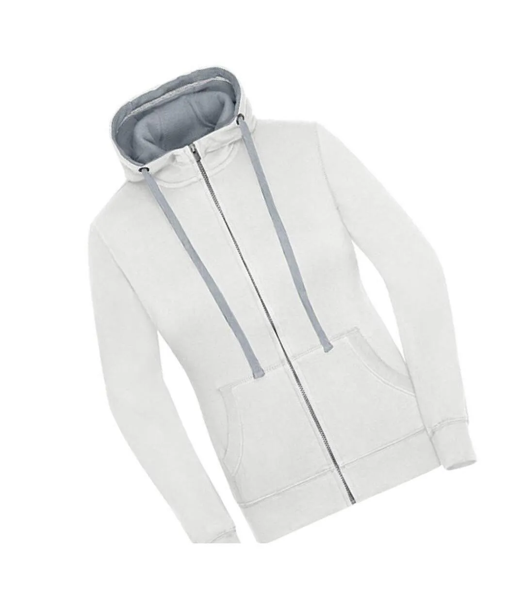 Veste À Capuche Lifestyle Femme Blanc Cassé Gris Chiné James And Nicholson-2