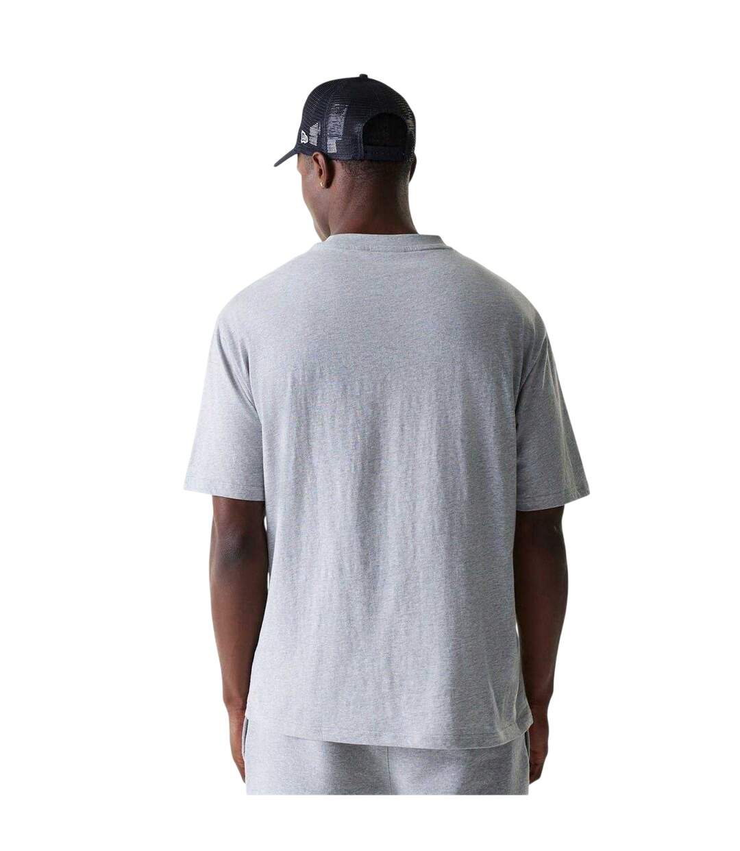 T-shirt Motif/style Logo Brodé Femme Gris Chiné New York Yankees-3
