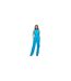 Womens/ladies Kisuse Polyester Blend Jumpsuit Blue Hugo-1