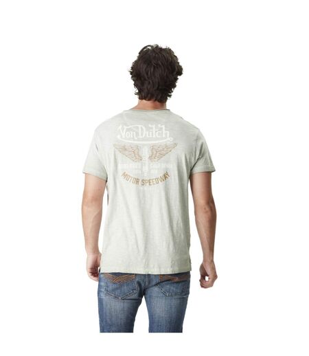 T-shirt homme col V avec traitement et print Speed Vondutch