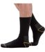 Chaussettes Motif/style Rayures Contrastées Homme Noir Soxy-1