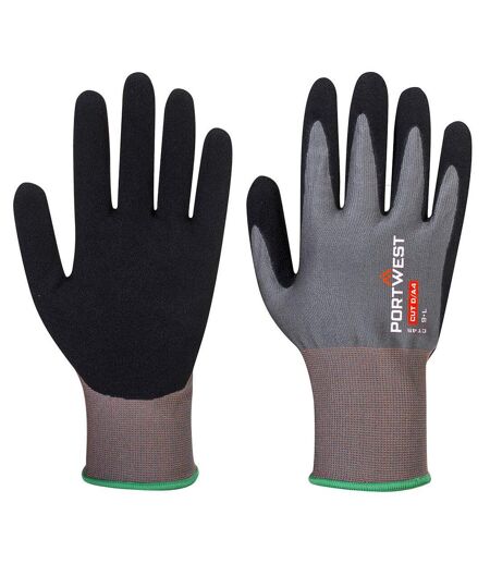 Portwest Mens CT45 Nitrile Gloves (Gray/Black) (XL) - UTPW181