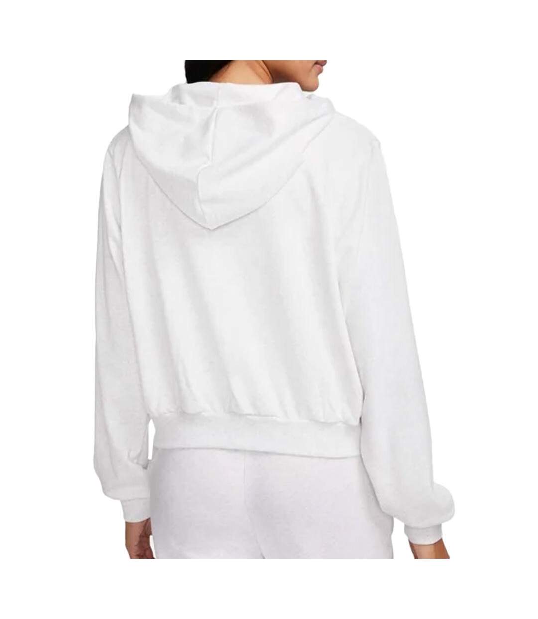 Sweat zippé gris chiné femme nike fn2415-2