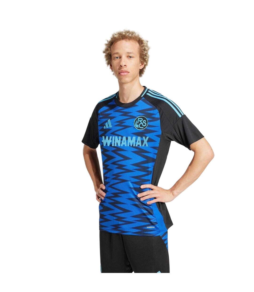 Maillot Third Motif/style Rc Strasbourg Homme Bleu Roi Adidas-1