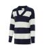 Pull Motif/style À Rayures Femme Bleu Marine Blanc SoulCal-3