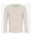 SOLS Unisex Adult Pioneer Cotton Long-Sleeved T-Shirt (Off White)