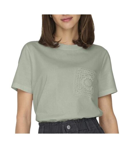 T-shirt vert femme jdy selma - l