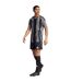 Maillot De Foot Style À Rayures Homme Noir Gris Adidas-1