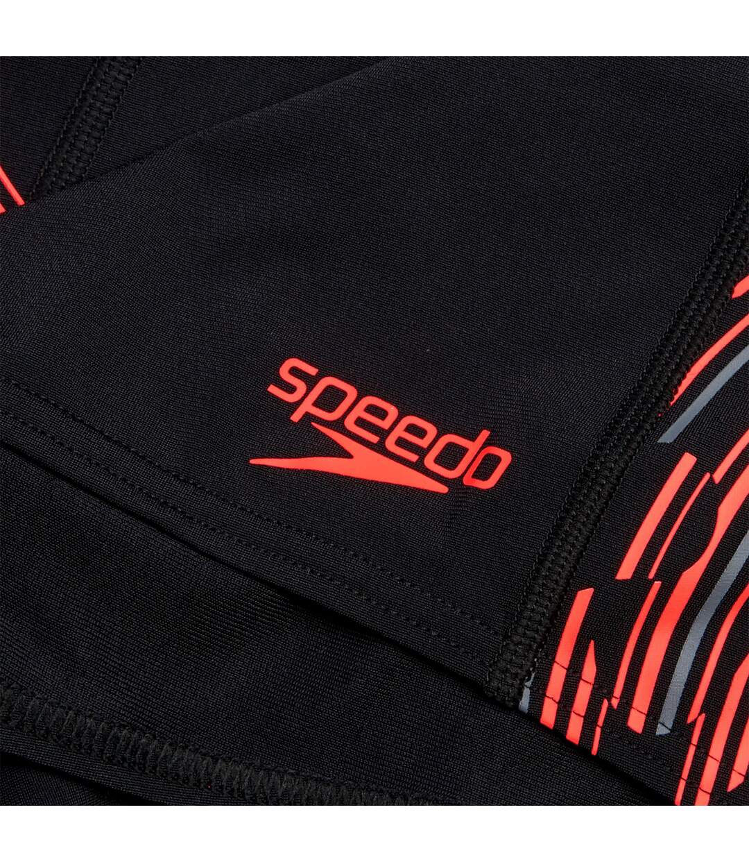 Short De Bain Homme Noir Rouge Speedo-4