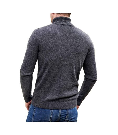 Chandail À Col Polo Pour Hommes Charbon WoolOvers