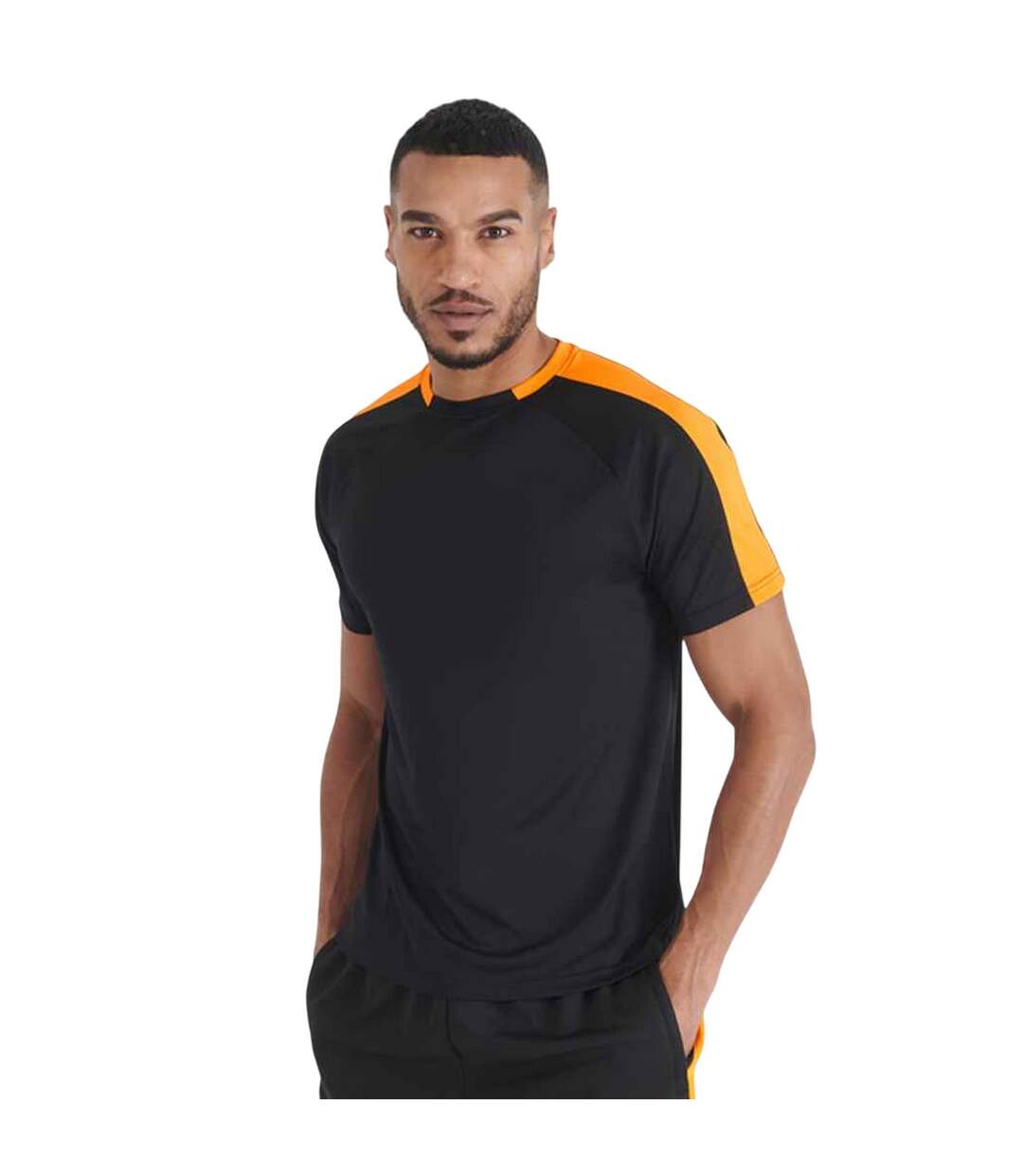 Unisex Team T-shirt Black Gold Finden And Hales-1