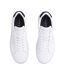 Mens Pebble Grain Court Leather Trainers White Navy Tommy Hilfiger-4