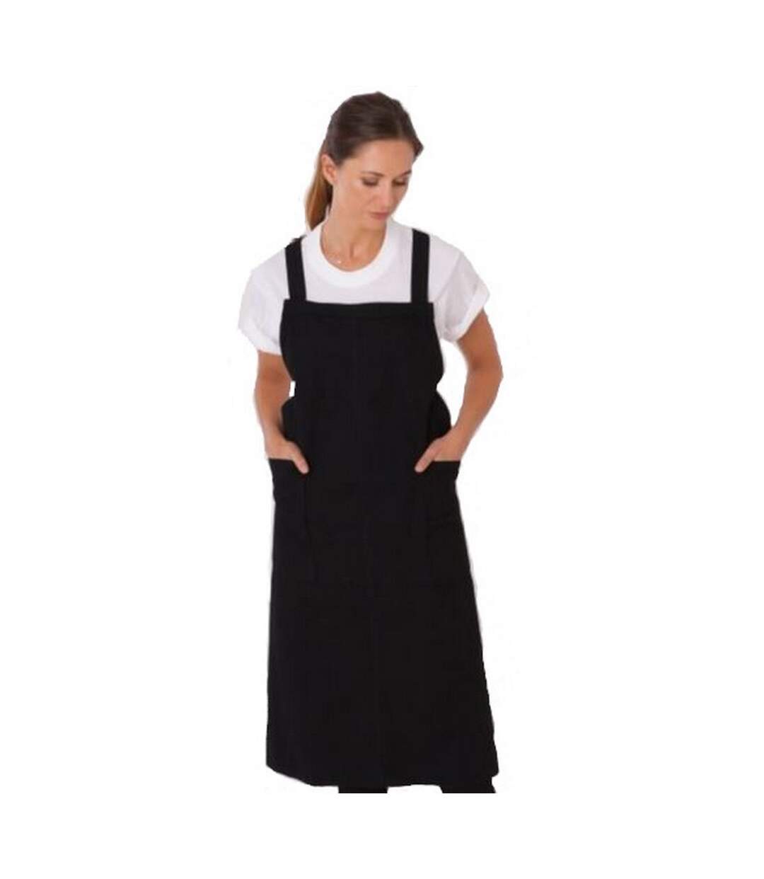 Originals adults unisex shift apron one size black Dennys-1