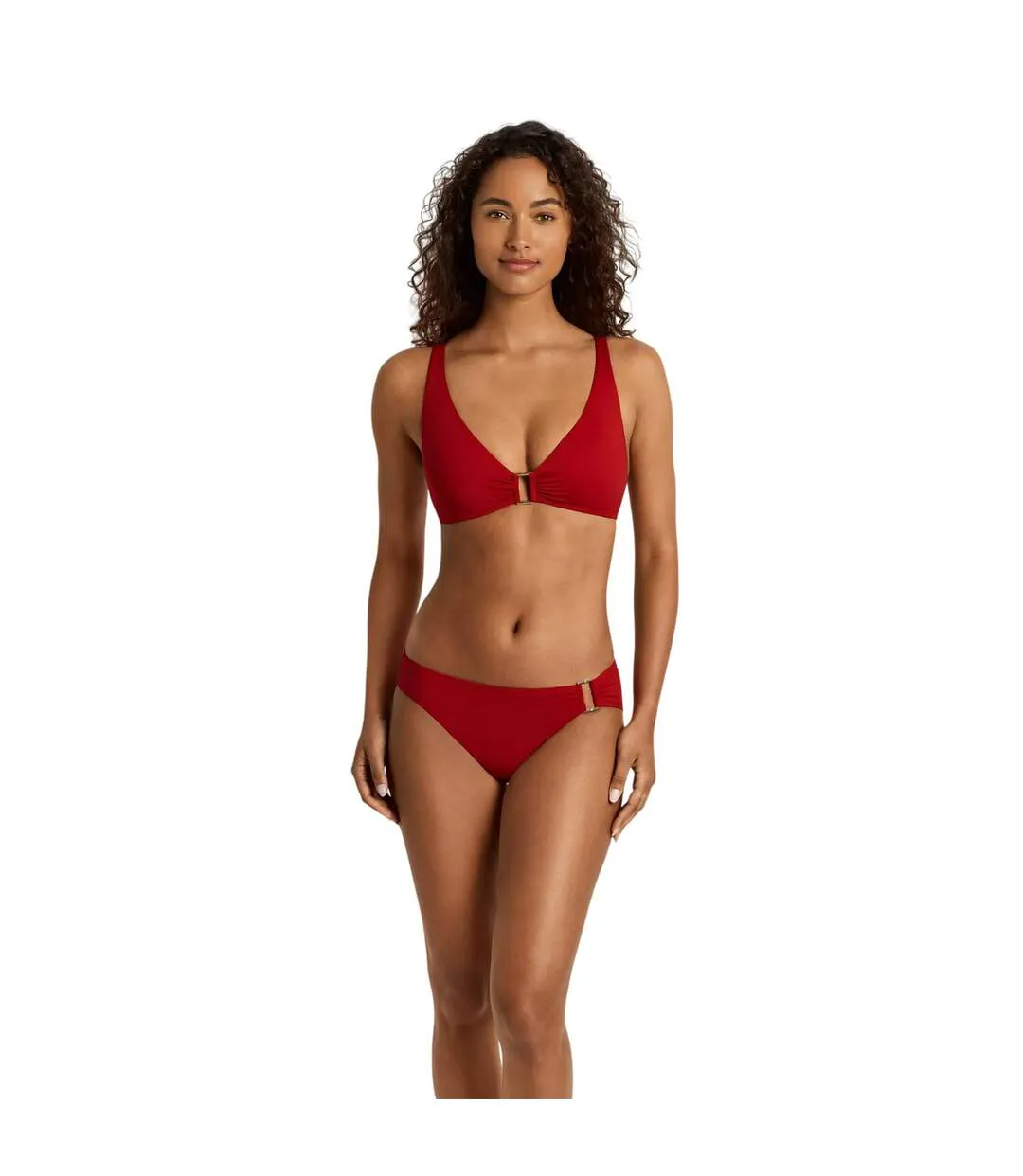 Womens/ladies Lauren Bikini Top Red Ralph Lauren-4