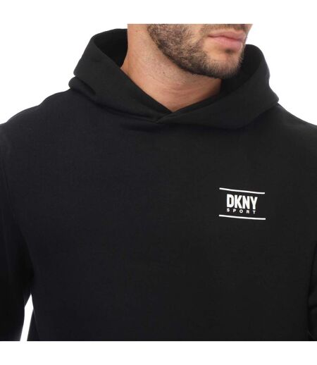Mens Blackwater Logo Hoodie Black DKNY