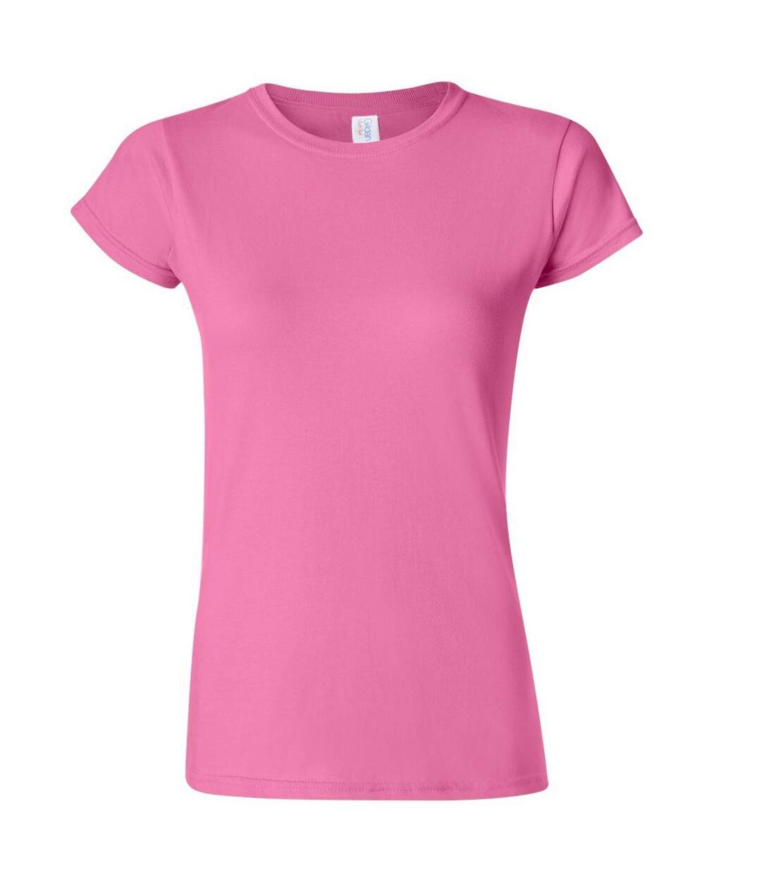 T-shirt À Manches Courtes Femme Rose Gildan-1