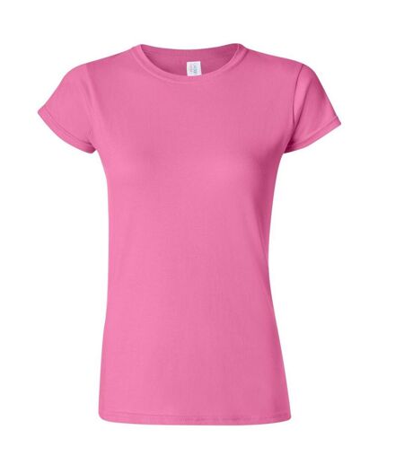 T-shirt À Manches Courtes Femme Rose Gildan