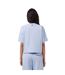 Womens/ladies Logo Crew Neck Crop T-shirt Blue Lacoste-2
