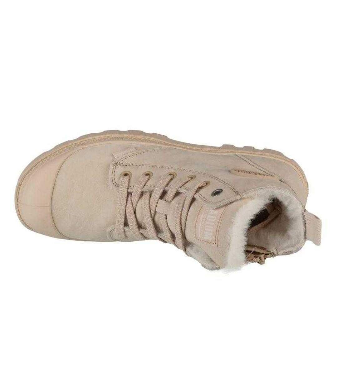 Bottines Pampa Hi Femme Beige Palladium-3