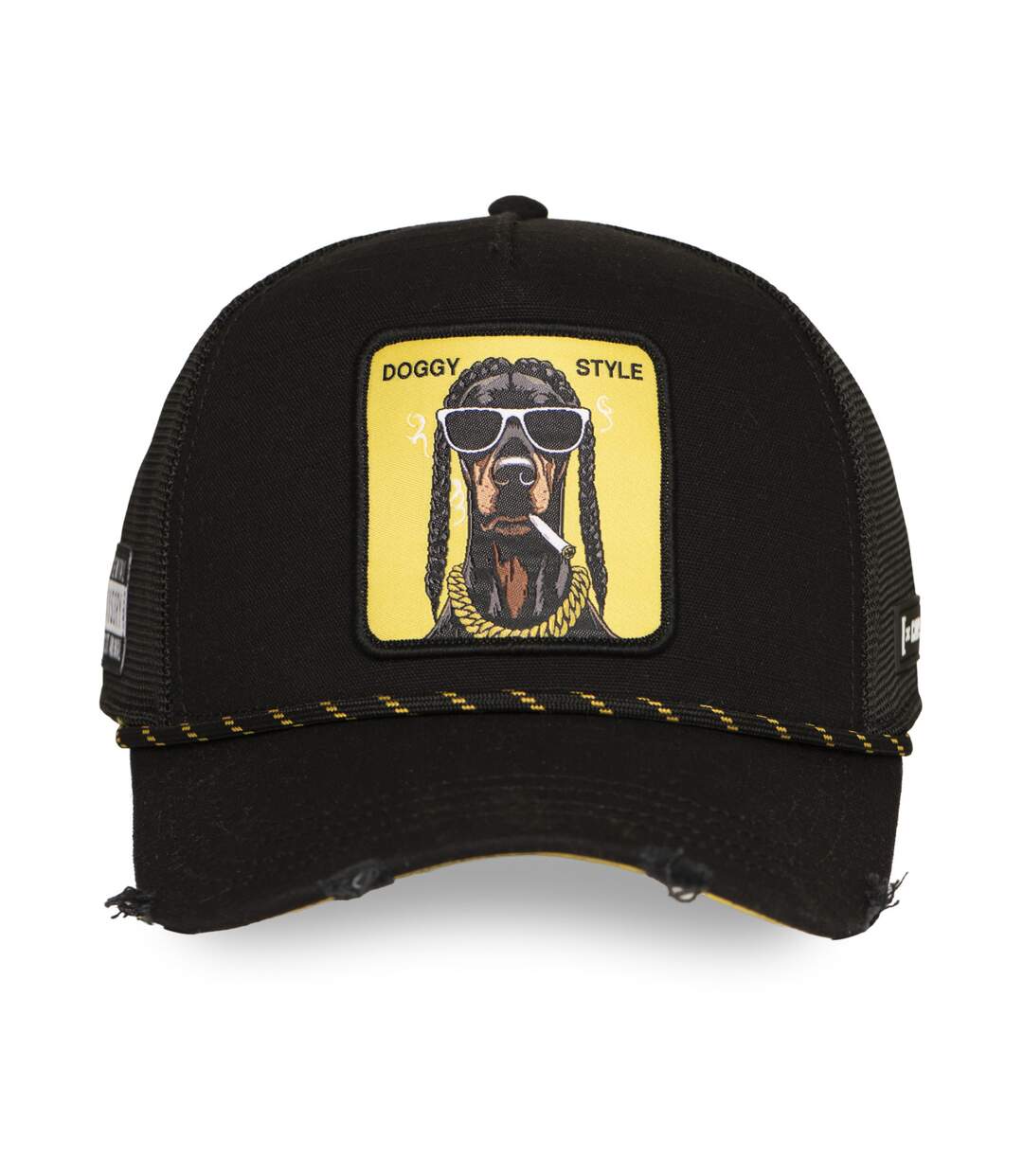 Casquette trucker premium avec filet et patch Doggy style Capslab-2