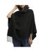 Poncho noir femme vero moda kleo-1