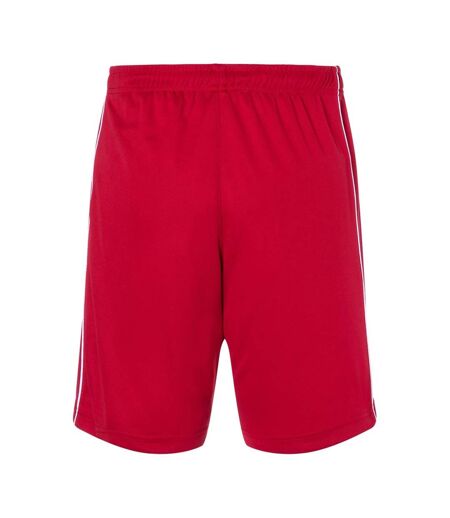 Short Basic Homme Rouge Blanc James And Nicholson