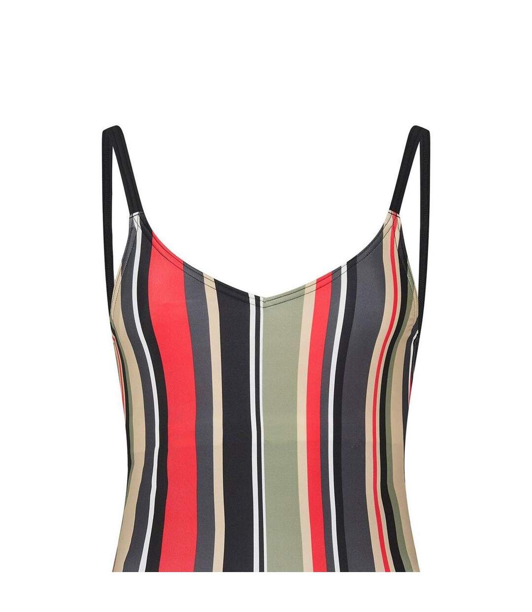 Womens/ladies Carlo Deep Scoop Fitted One Piece Swimsuit Multicoloured Zoggs-3
