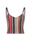 Womens/ladies Carlo Deep Scoop Fitted One Piece Swimsuit Multicoloured Zoggs-3