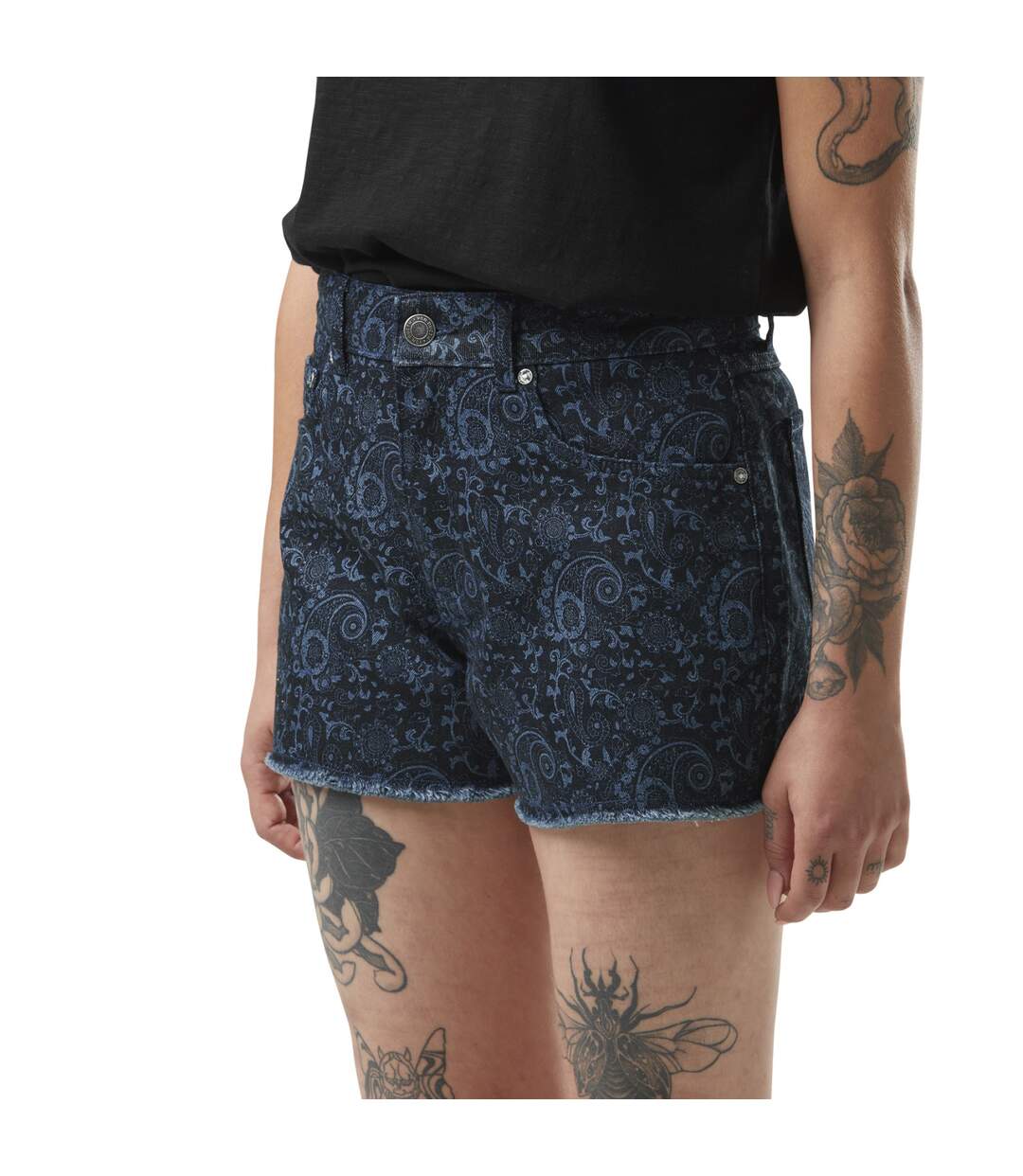 Short femme denim allover Paisley Vondutch