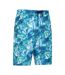 Mens ocean patterned boardshorts teal Mountain Warehouse