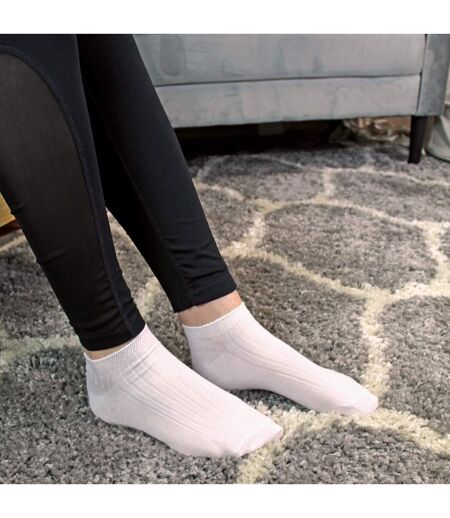 6 Pack Ladies Ankle Low Cut 100% Soft Cotton Socks