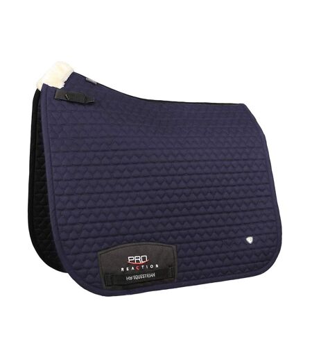 Tapis de selle de dressage pour chevaux pro reaction poney/cob bleu marine Hy