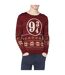 Sweat Noël 3/4 Homme Bordeaux Blanc Harry Potter-2