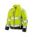 Result Safeguard Womens/Ladies Soft Padded Safety Jacket (veste de sécurité rembourrée) (Jaune fluo/Gris) - UTRW6117