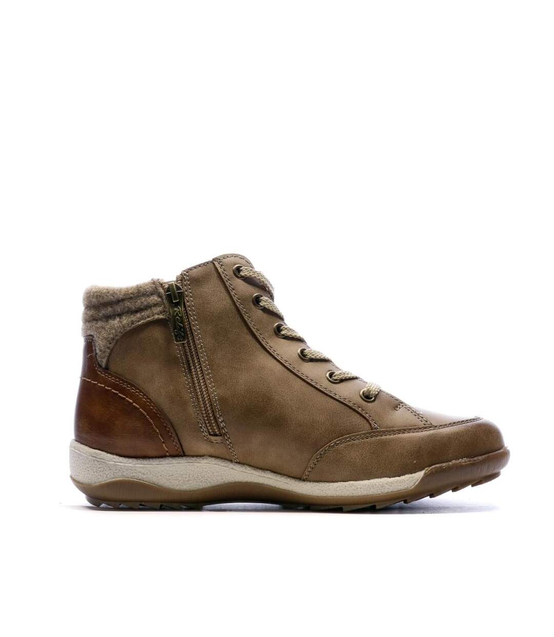 Baskets montantes marron femme relife jestor-2