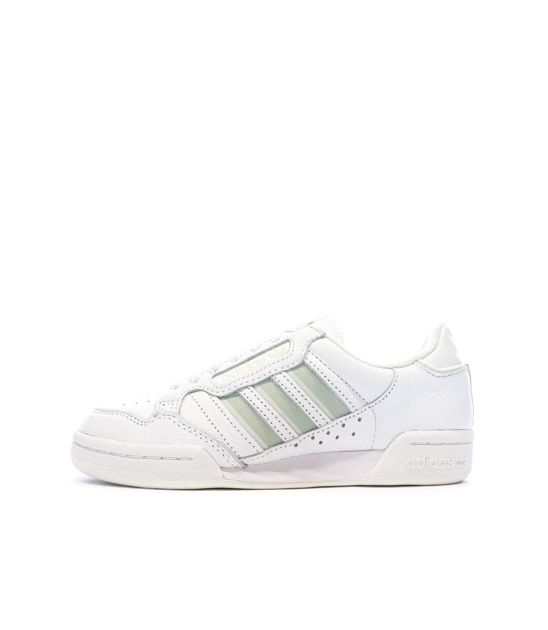 Baskets blanc/vert femme adidas continental 80 stripes-1
