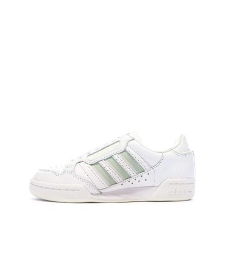Baskets blanc/vert femme adidas continental 80 stripes