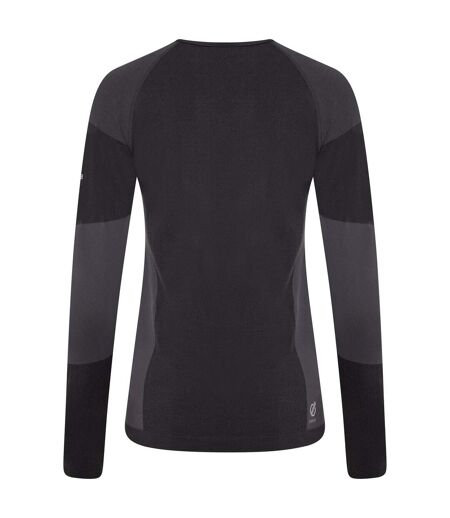 Womens/ladies in the zone ii long-sleeved base layer top black Dare 2B