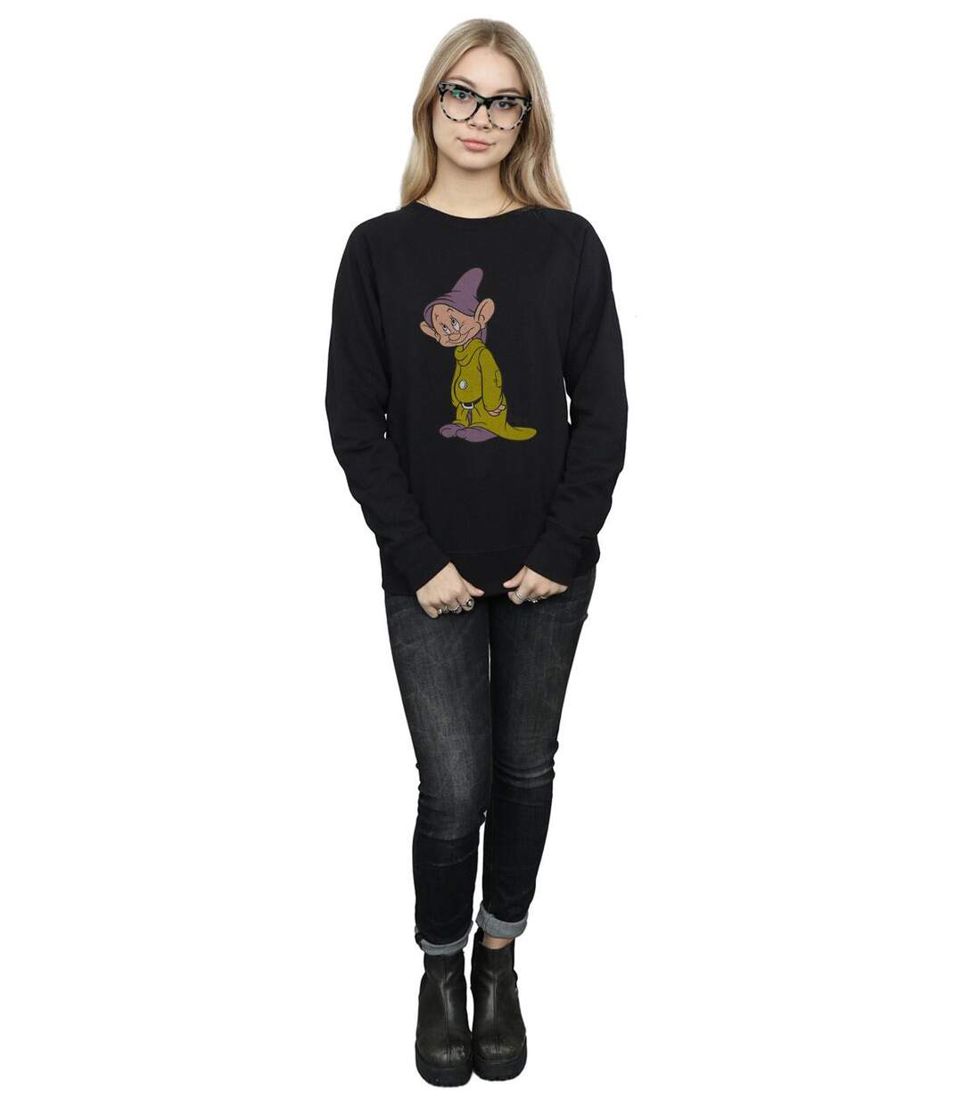 Disney Sweat-shirt classique Dopey Femmes/Dames (Noir) - UTBI12356-4