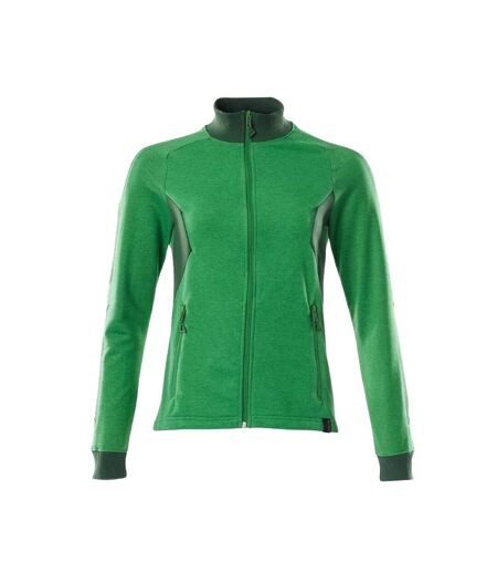 Womens/ladies Accelerate Zipped Lady Fit Jacket Grass Green Green Mascot