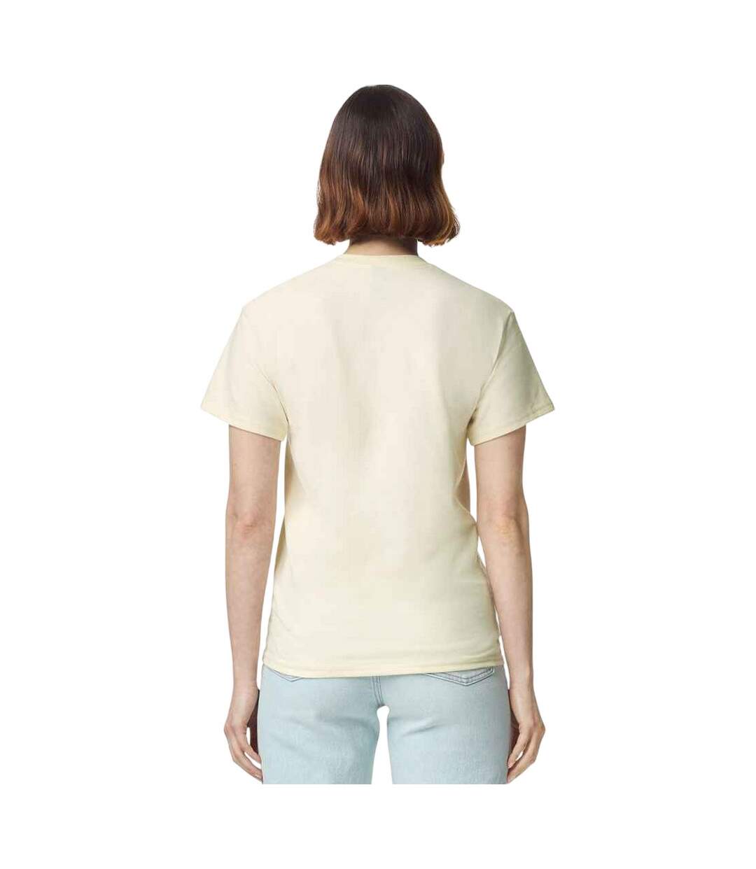 Unisex Adult Plain Cotton Heavy T-shirt Off White Gildan-2