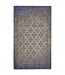 Tapis jacquard bleu 110 cm