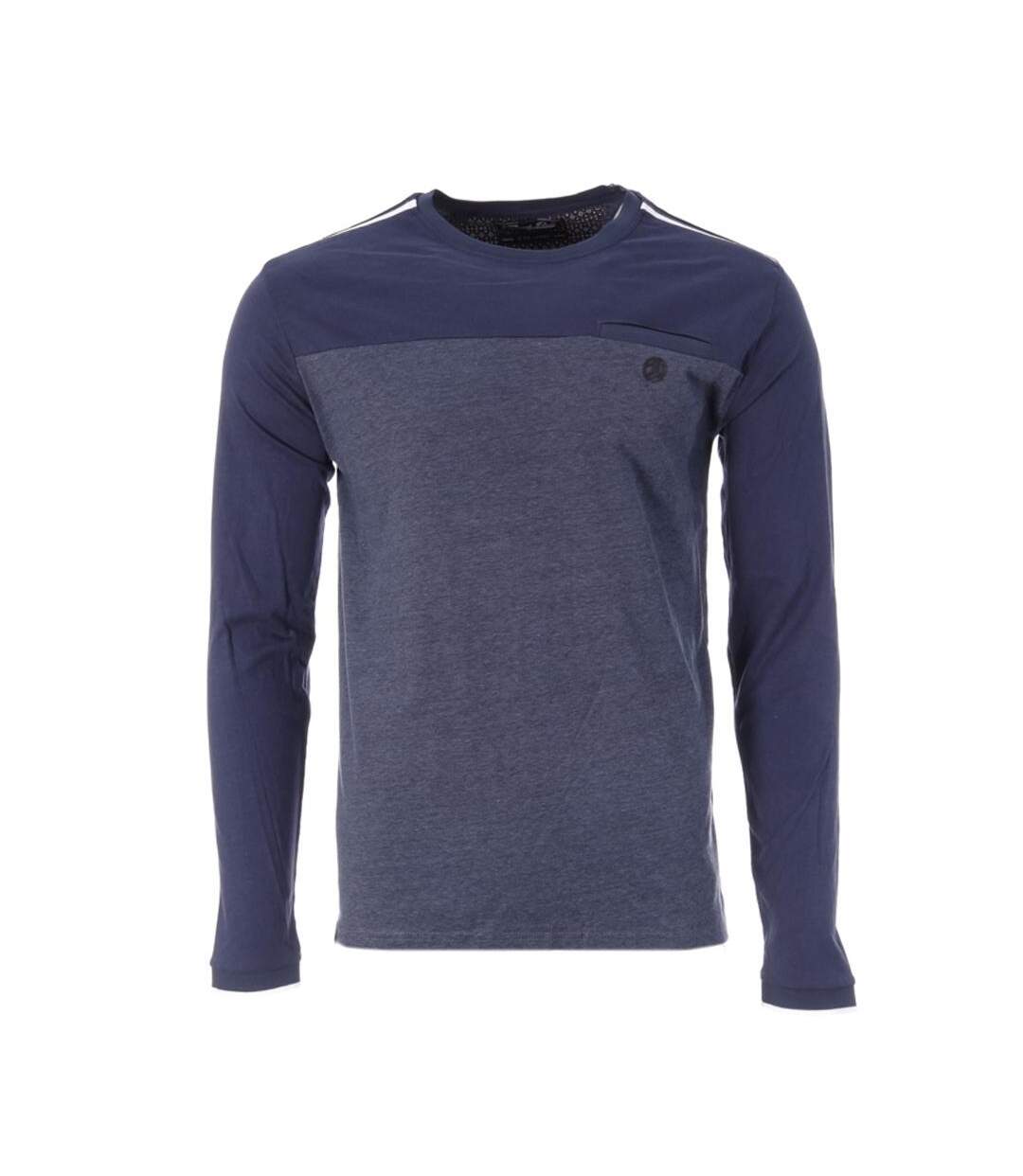 T-Shirt manches longues bleu homme rms26 91112-1
