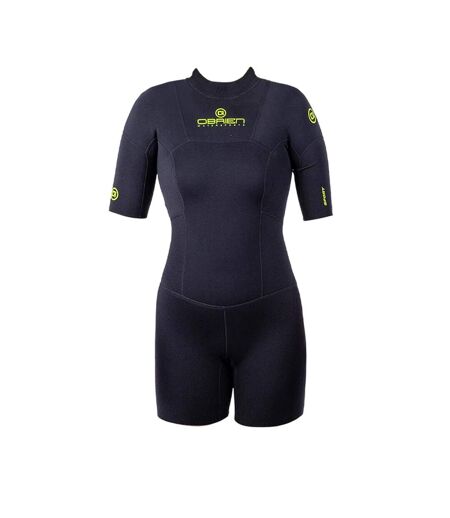 Womens/ladies Zipped Tight Wetsuit Black O´Brien